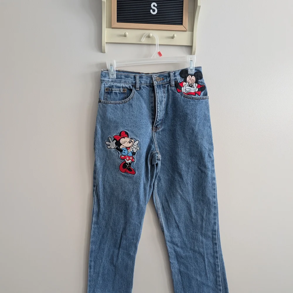Disney Women's High Rise Jeans - Blue - Picture 2 of 11